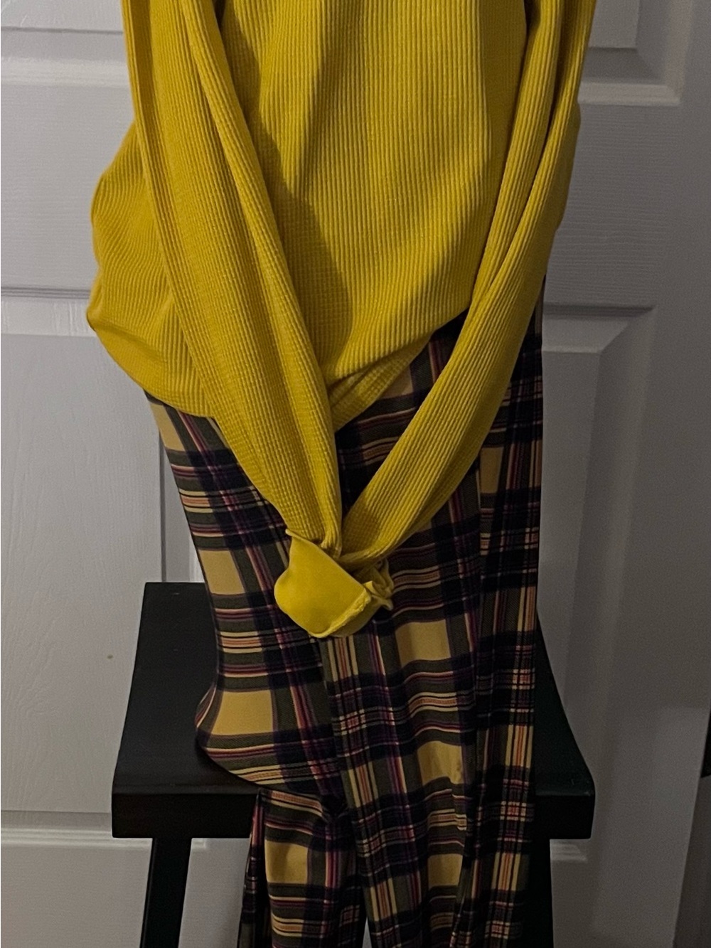 Yellow Women's Knit Scarf - Classic Solid Accessory